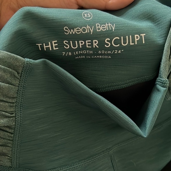 Sweaty Betty The Super Sculpt 7/8 Meah Yoga Leggings - Picture 10 of 10